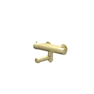 IVY - Bond - Bath thermostat tap surface-mounted with swivel bath spout with cool touch diverter - Brushed matt gold PVD