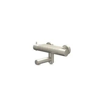 IVY - Bond - Bath thermostat tap surface-mounted with swivel bath spout with cool touch diverter - Brushed nickel PVD