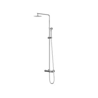 IVY Bond Rain Shower Set 1 surface-mounted - 25cm slim overhead shower - rod model hand shower - Chrome