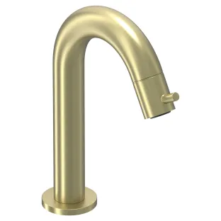 IVY Bond Fountain tap curved standing model S - Brushed matt gold PVD