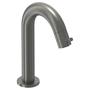 IVY Bond Fountain tap curved standing model S - Brushed metal black PVD