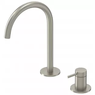IVY Bond basin mix tap - 2-hole deck mounting - Brushed nickel PVD - Surface mounted - coldstart