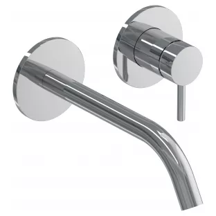 IVY Bond washbasin mix tap - finish part - 2-hole wall mounting - Chrome - built-in - cold start