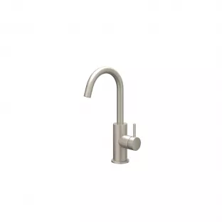 IVY Bond washbasin mix tap - High swivel spout - Brushed nickel PVD - Surface mounted - coldstart