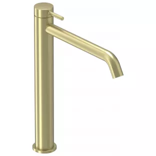 IVY Bond washbasin mix tap - L model - Brushed matt gold PVD - Surface mounted - coldstart