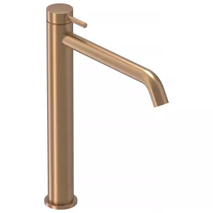 IVY Bond washbasin mix tap - L model - Brushed matt copper PVD - Surface mounted - coldstart