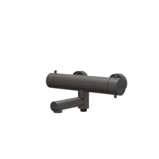 IVY - Concord - Bath thermostat tap surface-mounted with swivel bath spout with diverter - RVS316 brushed carbon black PVD