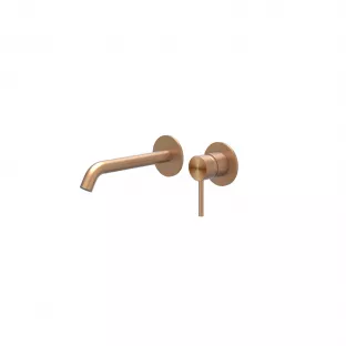 IVY Concord washbasin mix tap - finish part - 2-hole wall mounting - RVS316 brushed matt copper PVD - built-in - cold start
