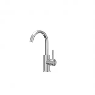 IVY Concord washbasin mix tap - High swivel spout - Brushed stainless steel 316 - Surface-mounted - cold start