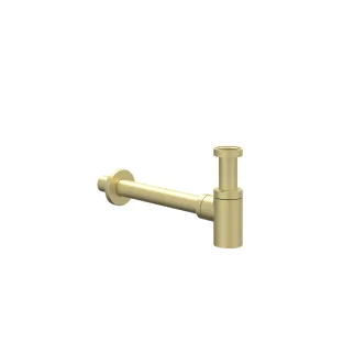 IVY - Design siphon low model - Brushed matt gold PVD