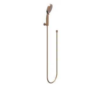 IVY hand shower set - hose 150cm - wall bracket and 3-position hand shower - Brushed matt copper PVD