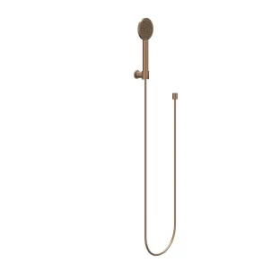 IVY hand shower set - hose 150cm - wall bracket and satin spray hand shower - Brushed matt copper PVD