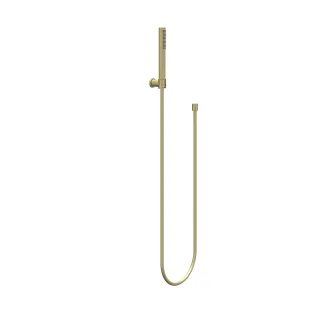 IVY hand shower set - hose 150cm - wall bracket and rod hand shower - Brushed matt gold PVD