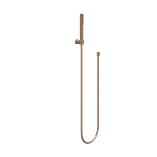 IVY hand shower set - hose 150cm - wall bracket and rod hand shower - Brushed matt copper PVD