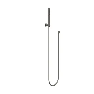 IVY hand shower set - hose 150cm - wall bracket and rod hand shower - Brushed metal black PVD