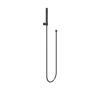 IVY hand shower set - hose 150cm - wall bracket and rod hand shower - Black chrome PVD