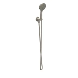 IVY hand shower set - hose 150cm - wall bracket with outlet and 3-position hand shower - Brushed nickel PVD