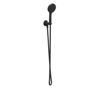 IVY hand shower set - hose 150cm - wall bracket with outlet and 3-position hand shower - Matt black PED