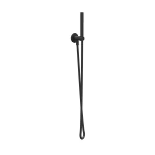 IVY hand shower set - hose 150cm - wall bracket with outlet and rod hand shower - Matt black PED