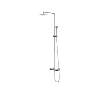 IVY Pact Rain shower set 1 surface-mounted - 20cm medium head shower - rod model hand shower - Chrome