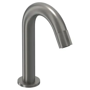 IVY Pact Fountain tap curved standing model S - Brushed metal black PVD