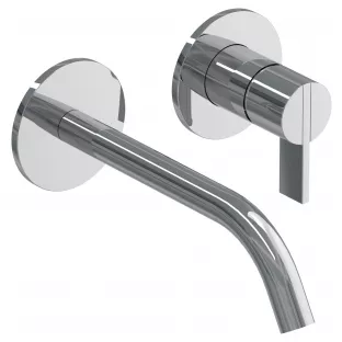 IVY Pact washbasin mix tap - finish part - 2-hole wall mounting - Chrome - built-in - cold start