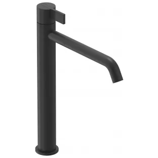 IVY Pact washbasin mix tap - L model - Matt black PED - Surface mounted - coldstart