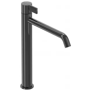 IVY Pact washbasin mix tap - L model - Black chrome PVD - Surface mounted - coldstart