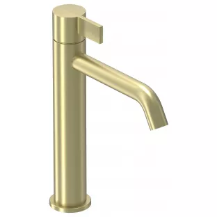 IVY Pact washbasin mix tap - M model - Brushed matt gold PVD - Surface mounted - coldstart