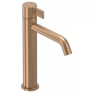 IVY Pact washbasin mix tap - M model - Brushed matt copper PVD - Surface mounted - coldstart