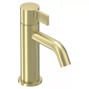 IVY Pact washbasin mix tap - S model - Brushed matt gold PVD - Surface mounted - coldstart