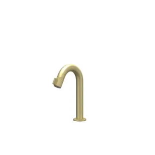 IVY Tribe Fountain tap curved standing model S - RVS316 brushed matt gold PVD