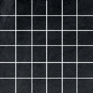 Ceramic floor tiles - Advance Black 5x5 Mozaiek 10mm thick