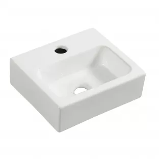 Leto mini fontein - 28x24.5x9 cm - Keramiek glans wit