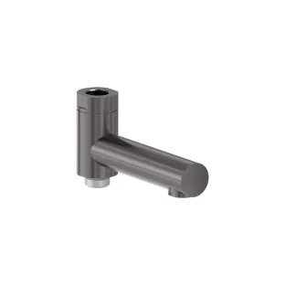 MAY Bath spout with diverter for rain shower set - 1/2" connection - Brushed carbon black PVD