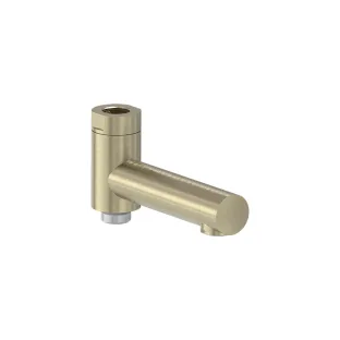 MAY Bath spout with diverter for rain shower set - 1/2" connection - Brushed matt gold PVD