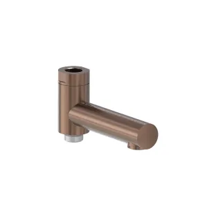 MAY Bath spout with diverter for rain shower set - 1/2" connection - Brushed matt copper PVD