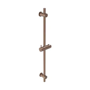 MAY Sliding bar 70 cm with holder - Brushed matt copper PVD