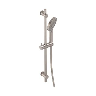 MAY Sliding bar set with 3-position hand shower - shower hose 150 cm - sliding bar 70 cm - Brushed nickel PVD