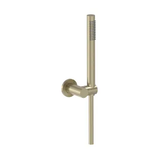 MAY Hand shower set with adjustable wall bracket - shower hose 125 cm - rod hand shower - Brushed matt gold PVD