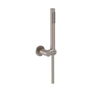 MAY Hand shower set with adjustable wall bracket - shower hose 125 cm - rod hand shower - Brushed nickel PVD