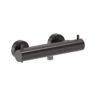 MAY Surface-mounted shower thermostat tap - Brushed carbon black PVD