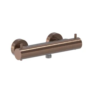 MAY Surface-mounted shower thermostat tap - Brushed matt copper PVD