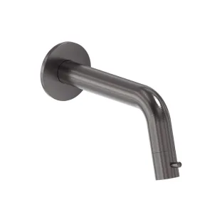 MAY Stilo fountain tap wall model, shortenable - 1/2" connection - Brushed carbon black PVD