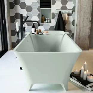 Mondiaz Lundy freestanding bath - 170x75cm - Greey / Greey