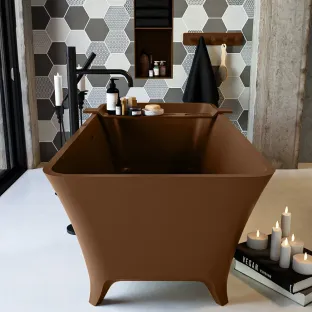 Mondiaz Lundy freestanding bath - 170x75cm - Rust / Rust