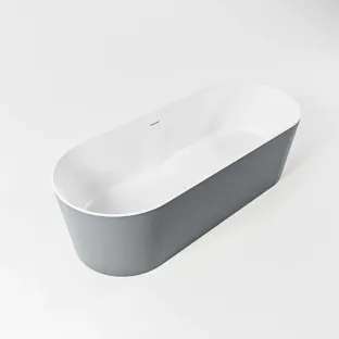 Mondiaz Noble freestanding bath - 180x75cm - Plata / Talc