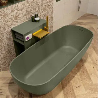 Mondiaz Rock freestanding bath - 170x70cm - Army / Army