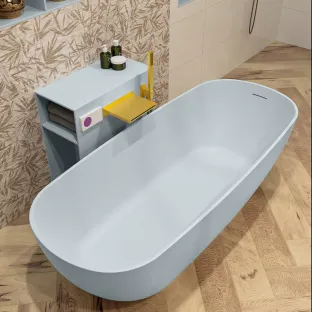 Mondiaz Rock freestanding bath - 170x70cm - Clay / Clay