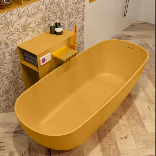 Mondiaz Rock freestanding bath - 170x70cm - Ocher / Ocher